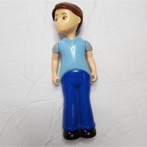 VINTAGE LITTLE TIKES DOLLHOUSE FATHER FIGURE NAVY BLUE PANTS DAD DOLL TOY MAN